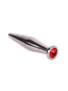 Plug pour pénis avec bijou Rouge 11mm