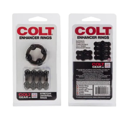Image of Colt Enchanter Rings Black, soft and comfortable erection enhancers