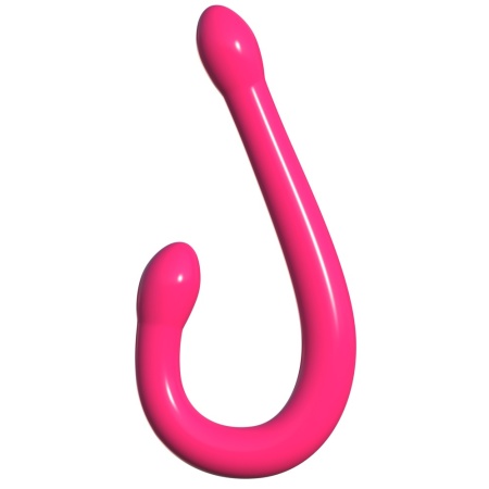 Ultra-flexibler rosa Doppeldildo von Classix