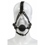 Image du Bâillon Ball-Gag Harnais de Tête en Silicone