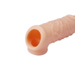 Realstuff silicone penis extension sheath with purse strap