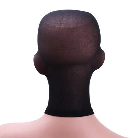 Immagine di una maschera per calze nere, accessorio di lingerie sexy