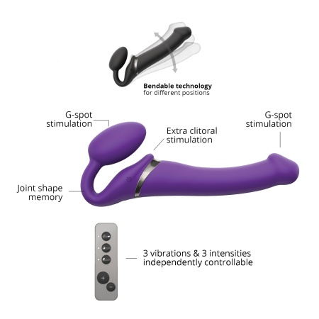 Image of the Strap On Me Vibrating Belt Dildo, a revolutionary sextoy for orgasmic nights