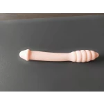 Double Dildo Silicone Black flexible for beginners