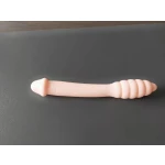 Doppio Dildo Silicone Nero flessibile per principianti