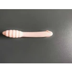 Double Dildo Silicone Black flexible for beginners