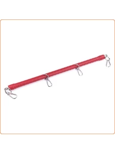 Removable hooked spreader bar in imitation leather and metal