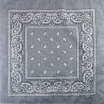 Grey cotton BDSM bandana