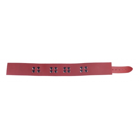 BDSM-Halsband aus rotem Leder Ultra von The Red