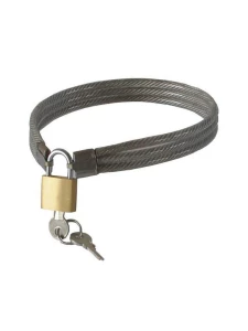 Bild von BDSM Metall Slave Lock Halskette mit Vorhängeschloss