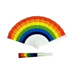 23cm fan in rainbow colours