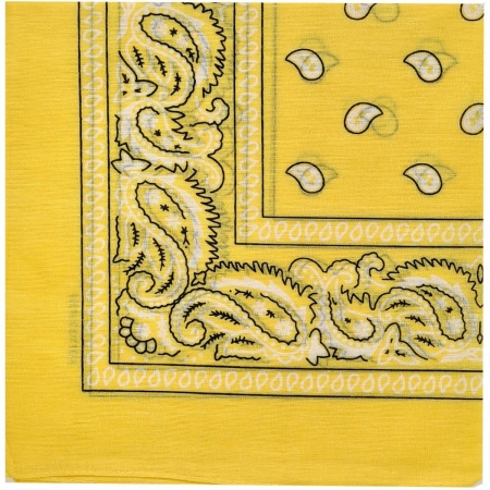 Image of Yellow BDSM Bandana - 54cm Cotton Piss Code