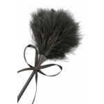 Fancy feather whip with one end in faux leather and the other in feathers