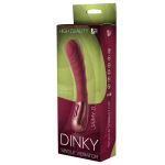 Dream Toys Dinky Jaimy D. black silicone vibrator with shiny metal parts