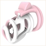 White/Pink or Red/Black chastity device