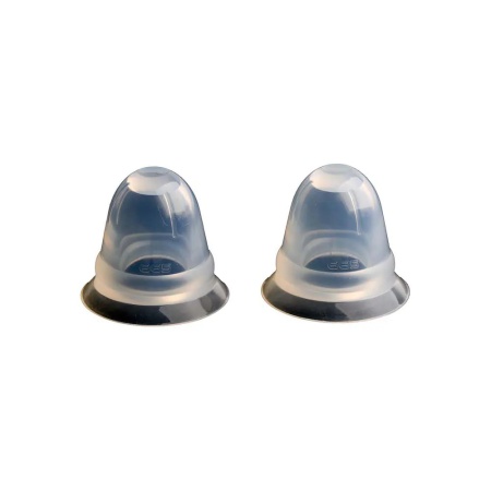 Image of super silicone nipple suction cups large of 665 - transparent