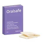 ORAL safe Latex Wipes vanille 8 pièces