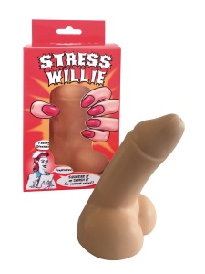 Bild des Anti-Stress-Penis von Spencer-Fleetwood, ein humorvolles Accessoire zur Stressbewältigung