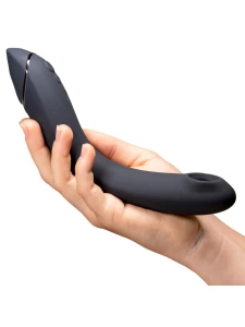 Image of the Womanizer OG G-Spot Stimulator, a black sextoy designed to stimulate the G-spot