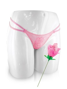 Immagine di Slip sexy in pizzo 'Une Rose', un regalo originale e malizioso