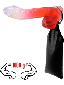Immagine di Cockring Kiotos - Strong Man 1000 Gr. in metallo e pelle