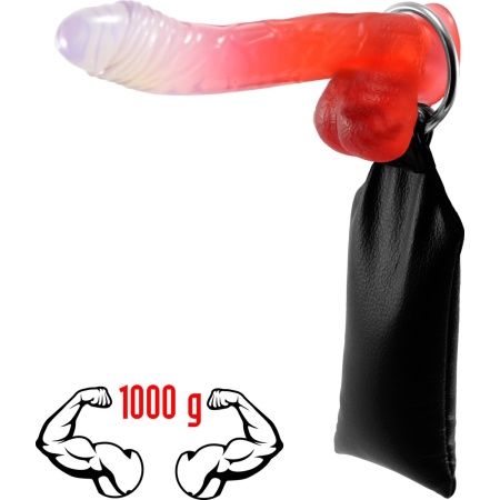 Immagine di Cockring Kiotos - Strong Man 1000 Gr. in metallo e pelle