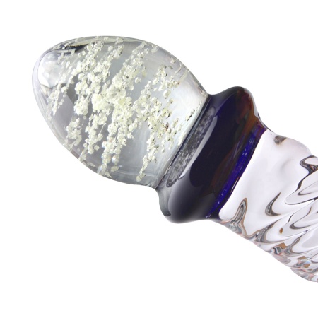 Immagine del dildo di vetro di design MIKA, un sextoy unico per un piacere intenso