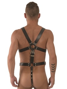 Immagine dell'imbracatura in pelle Mister B Heavy Duty per maestri BDSM