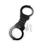 Mister B black metal handcuffs for BDSM games