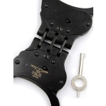 Mister B black metal handcuffs for BDSM games