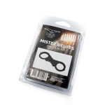 Mister B black metal handcuffs for BDSM games