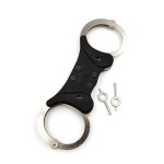 Steel Mister B Cuff Rigid Double Lock BDSM Handcuffs