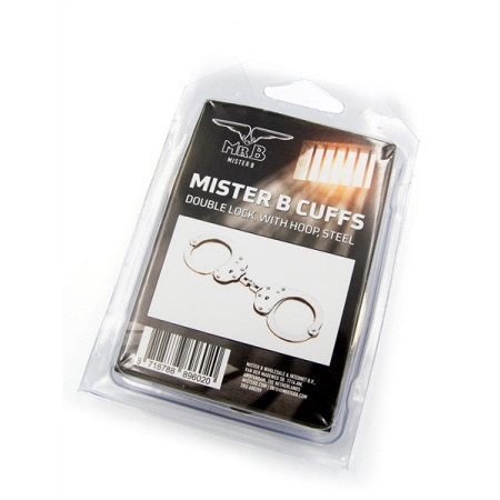 Menottes Double Verrouillage en Acier Mister B pour jeux de bondage