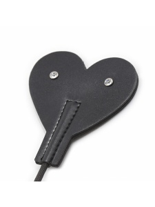 Cravache Coeur strass 50cm noir de la marque Smart Moves