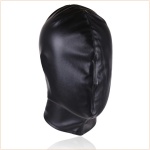 Complete black balaclava for BDSM submission