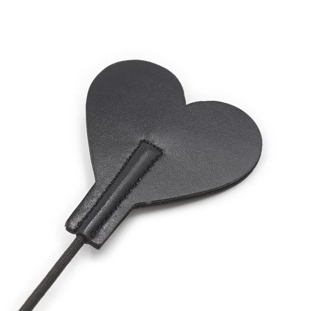 Heart rhinestone whip 50cm black from Smart Moves