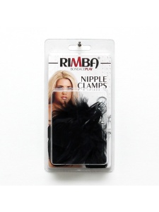 Rimba Feathered Breast Clamps - elegant BDSM product