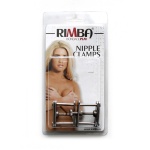 Abbildung der Brustklammern der Marke Rimba, aus versilbertem Metall
