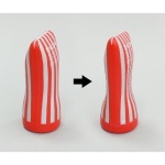 Masturbateur Tenga Ultra Size Soft Tube en silicone médical blanc et rouge