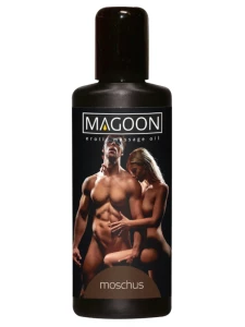 Flacone di olio per massaggi erotici al muschio di Magoon