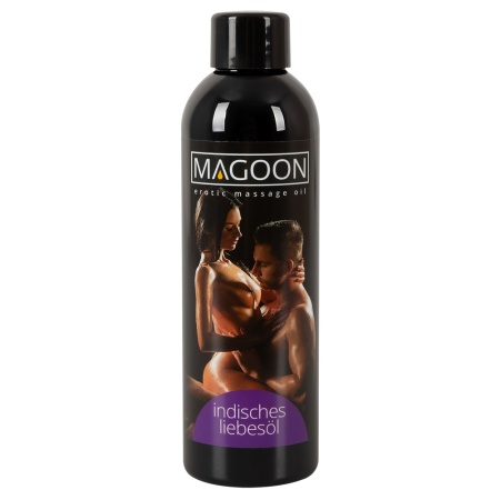 Bottle of MAGOON Sensual Massage Oil L'amour Indienne