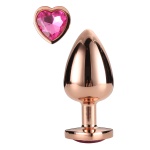Immagine del plug anale in metallo Little Pink Heart di Dream Toys