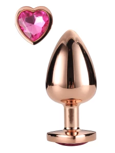 Bild des Anal Plugs Kleines rosa Herz aus Metall von Dream Toys