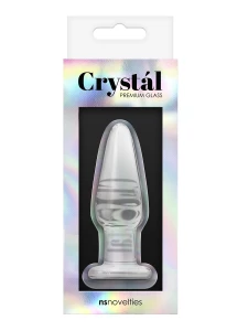 Plug anale in vetro Crystal S di NS Novelties