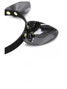 Image of the Cat ears headband in black imitation leather