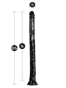 Dildo XXL Jet Black Mamba di Blush, lunghezza 49 cm, colore nero