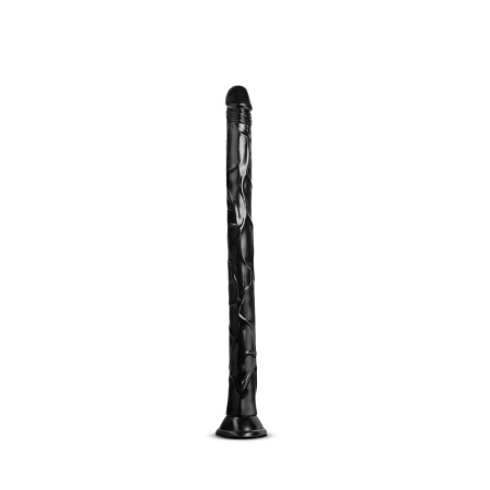 Gode XXL Jet Black Mamba de Blush, longueur 49cm, couleur noir