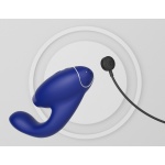 Image of the Womanizer DUO 2 Blue clitoral and G-spot sextoy