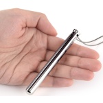 Image of the 'Necklace Vibe' The Silver Wand, a refined jewel and a luxury sextoy.