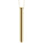 Immagine del mini vibratore dorato 'Necklace Vibe' di Le Wand